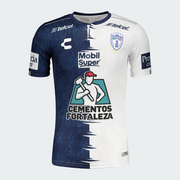 Camiseta Pachuca 1ª 2019/20 Azul Blanco